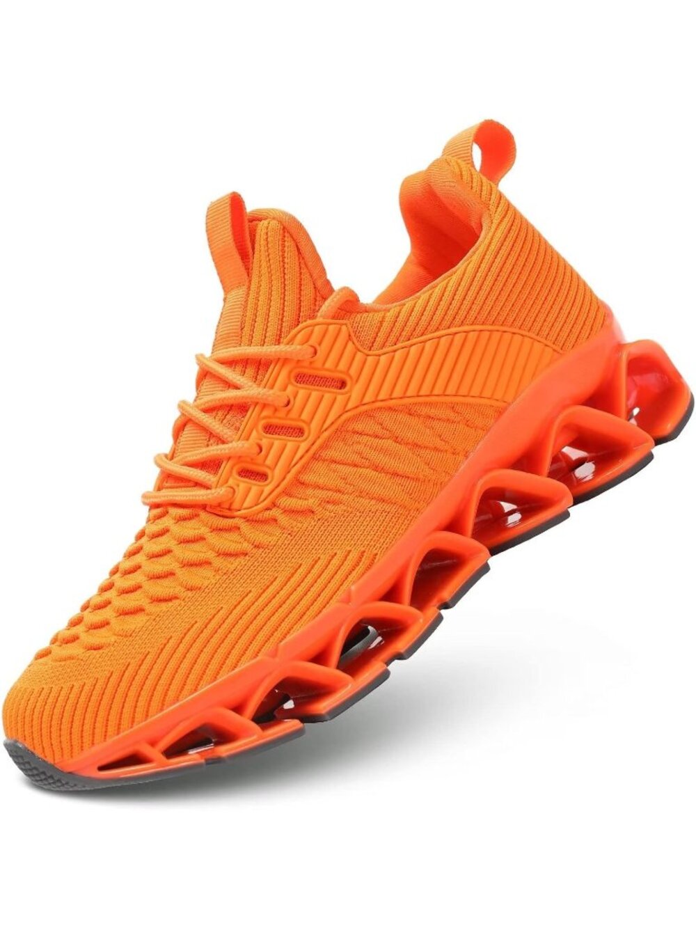 Women's Orange Comfortable Non Slip Work Sport Blade Tennis Fashion Sneakers